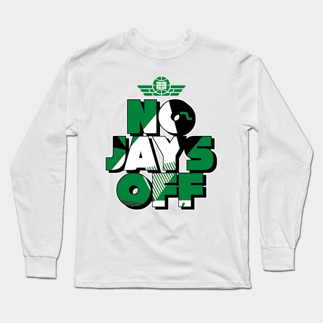 Jay All Day Lucky Green Retro Sneaker Long Sleeve T-Shirt by funandgames